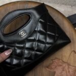 CHANEL 31bag 黑色亮皮