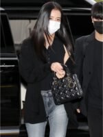 Dior 黑色 Cannage 籐格紋羊皮：圖片 2